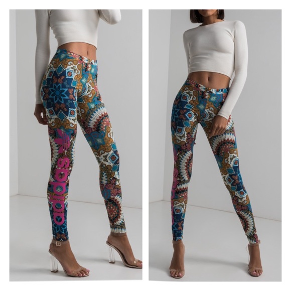 Adidas Borbomix Leggings Brazil pattern - Picture 2 of 8